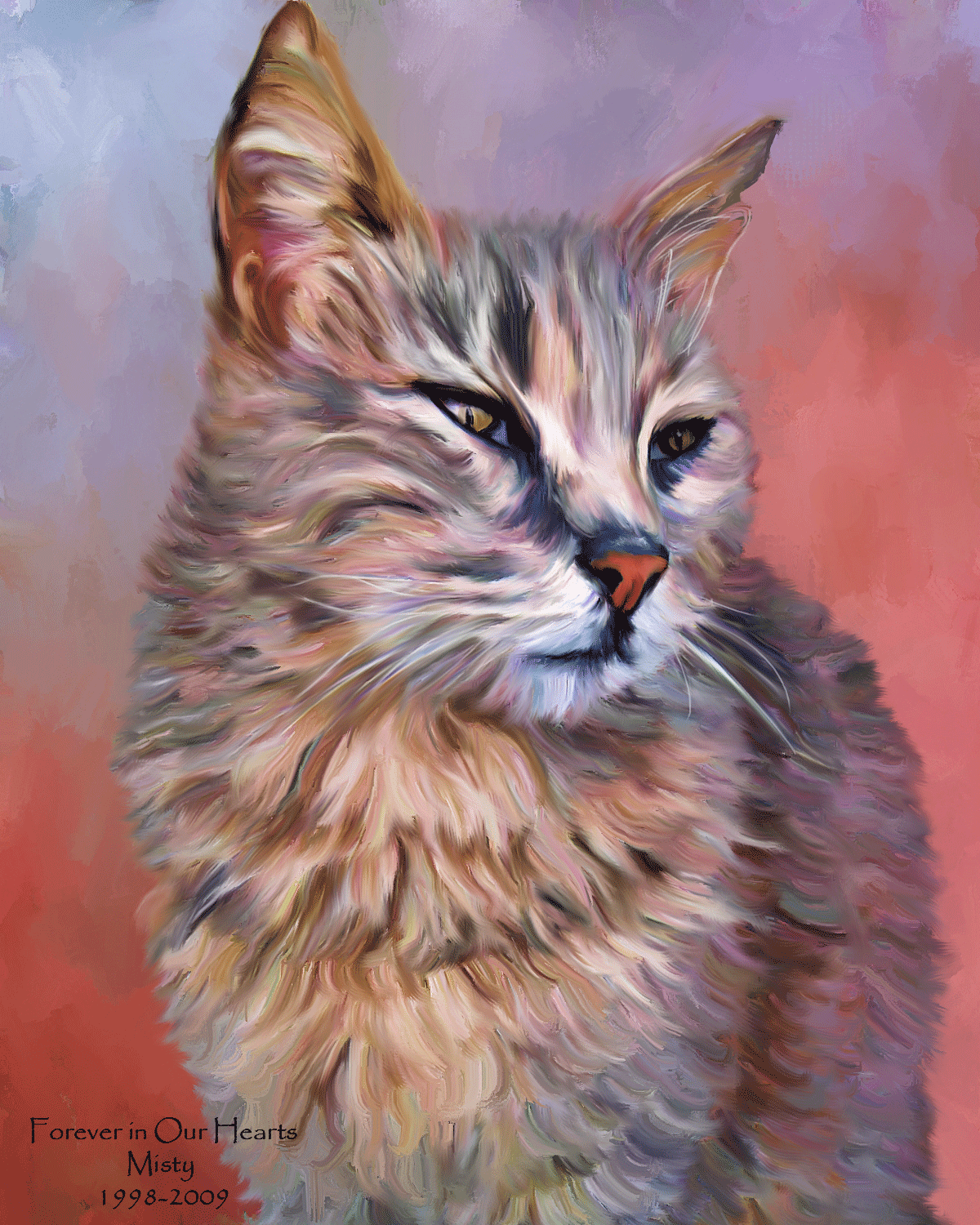 cat memorial painting